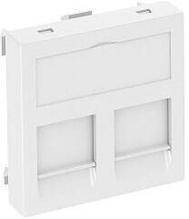 OBO Bettermann DTG-2C RW1 Datentechnikträger für 2 Anschlussmodule, Auslass gerade, Typ C (6119214)