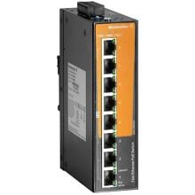 Weidmüller IE-SW-EL08-8POE Netzwerk-Switch, unmanaged PoE, Fast Ethernet, 8x RJ45 10/100 BaseT(X) PoE+, IP30, -40 °C - 75 °C (2682380000)