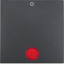 Berker 16241606 Wippe mit roter Linse und Aufdruck "0", B.3/B.7, anthrazit matt