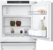 Neff KU2222FD0 N50 Unterbaukühlschrank, Nischenhöhe 82 cm, Breite 60 cm, 110 L, mit Gefrierfach, Festtürtechnik, Super Cooling, EcoMode, HomeConnect, weiß