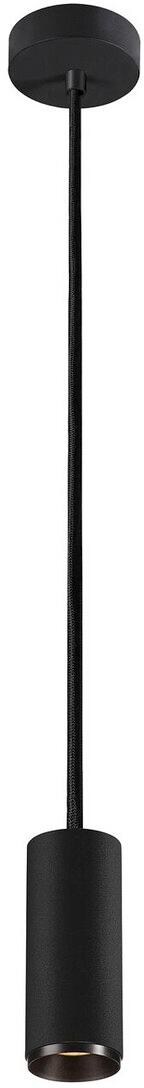SLV NUMINOS PD DALI S Indoor LED Pendelleuchte 60°, 10,42W, 1020lm, 3000K, schwarz/schwarz (1004444)