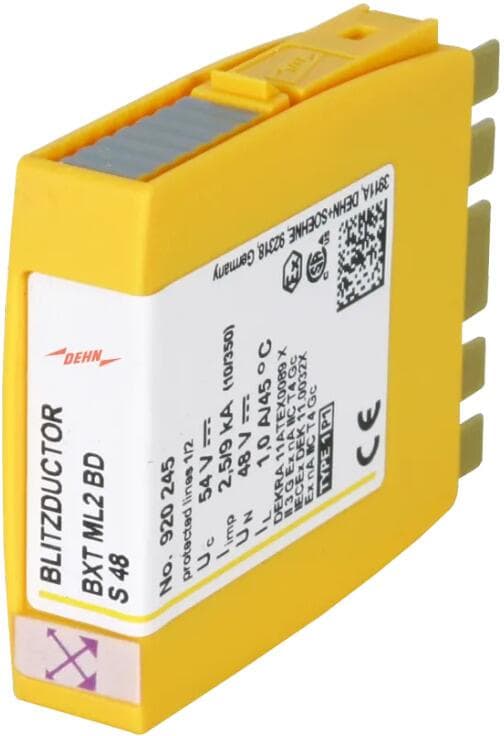 Dehn BXT ML2 BD S 48 Kombiableiter-Modul für 1 Doppelader BLITZDUCTOR XT mit LifeCheck (920245)
