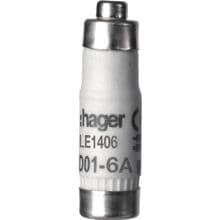 Hager LE1406 Sicherungseinsatz D01 E14 6A 400V gG mit Kennmelder