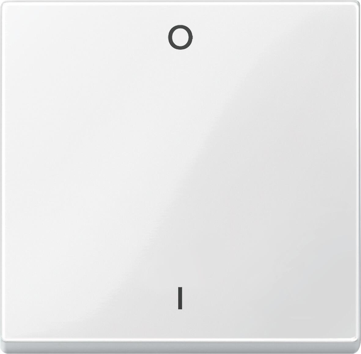 Merten 432219 Wippe mit Kennzeichnung 0/ 1, System M, Polarweiß glänzend