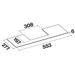 Falmec Move Flachschirmhaube, 60cm breit, 800 m3/h, voll versenkbarer Auszug, Metallfettfilter, LED-Beleuchtung, Schwarz (100282)