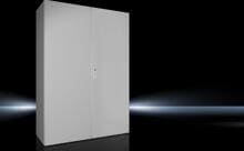 Rittal AX 1115.000 Kompakt-Schaltschrank, BHT: 1000x1400x400 mm, Stahlblech, mit Montageplatte, doppeltürig, mit 3-Punkt-Verschluss-System