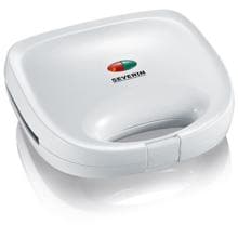 Severin SA 2971 Sandwich-Toaster, 600W, Temperaturregler, Antihaftbeschichtung, Betriebskontrollleuchte, weiß