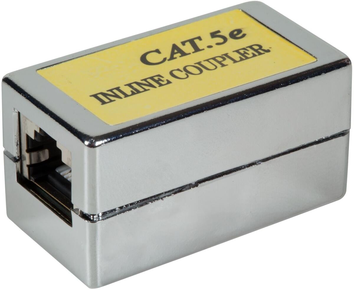 EFB Modular Kupplung RJ45 Buchse/Buchse 1:1 Cat.5e, silber (37529.1)