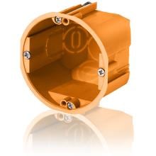 f-tronic Hohlwand-Gerätedose massiv HW10, 1-fach, orange, 20 Stück (7350061)