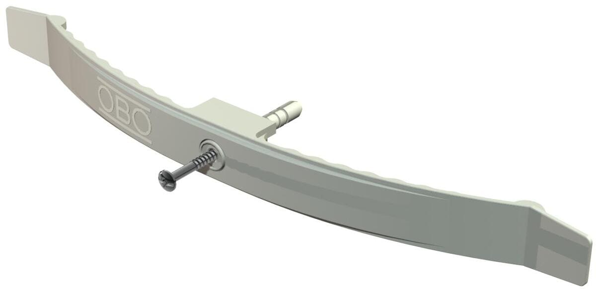 OBO Bettermann 2033 SD SP Kabelklammer mit Schlagdübel für 16 Leitungen, 2x8 NYM 3x1,5, Polyamid, lichtgrau, 100 Stk. (220487)