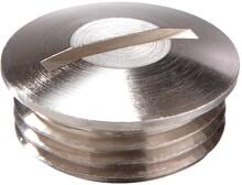 Wiska MVS Verschlussschraube, Messing vernickelt