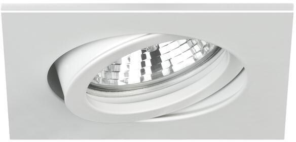 Brumberg TIRREL-S Einbaustrahler, GX5,3, MR16, max. 13W LED, 12V AC/DC, quadratisch, schwenkbar, Aluminium, weiß matt (0065.07)