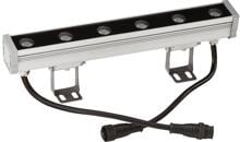 EVN LED Wallpainter, IP65, 6W, 3000K, 594lm, 24V/DC, Ein- und Ausgang je 24cm Leitung mit Stecksystem, silber (P65240602)