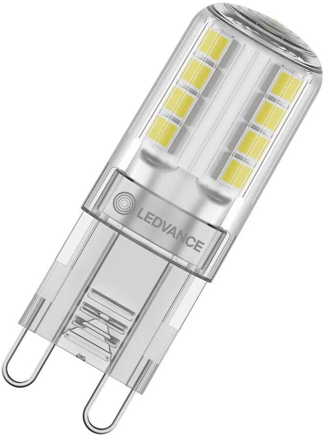 LEDVANCE LED PIN 30 300° P 2.6W 827 Clear G9, LED-Lampen, mit Retrofit-Stecksockel, 320lm, 2700K, warmweiß (4099854248931)