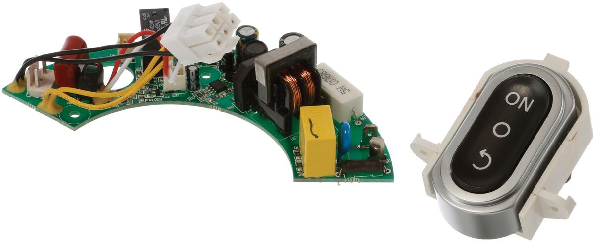 Bosch Siemens 12018192 Bedienmodul, Komplett mit Schalterhalter + Wippschalter, + Ornament + Druckknopfleiste