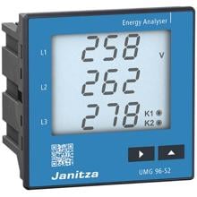Janitza UMG 96-S2 52.34.002 Universalmessgerät, Einstiegsgerät, mit Backlight, 90-265V (5234002)