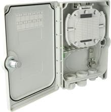 Kaiser Kompakt Gebäudeverteiler, Gf-GV, 4 Fasern, CSS, 1 LC/APC QD, IP55 (AT29231)