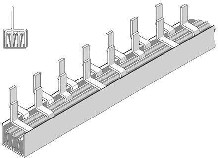 AEG BA-SU 3/15/10 FI Unibis Phasenschiene, 3-polig, 63 A (4TQA650364R1015)