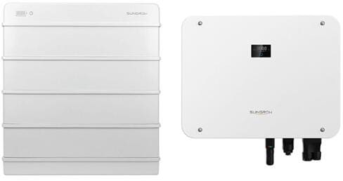 Sungrow SBR128 V13.2 + SH15T-V11 HV-Speichersystem, Speicher im Set mit Wechselrichter, 12,8 kWh nutzbar, 15 kW, 3-phasig