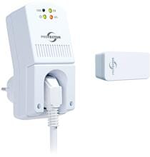 Protector ASK-5020 Funk-Abluftsteuerung mit batterielosem Kinetik-Fenstersender / Fensterkontaktschalter, weiß (41466)