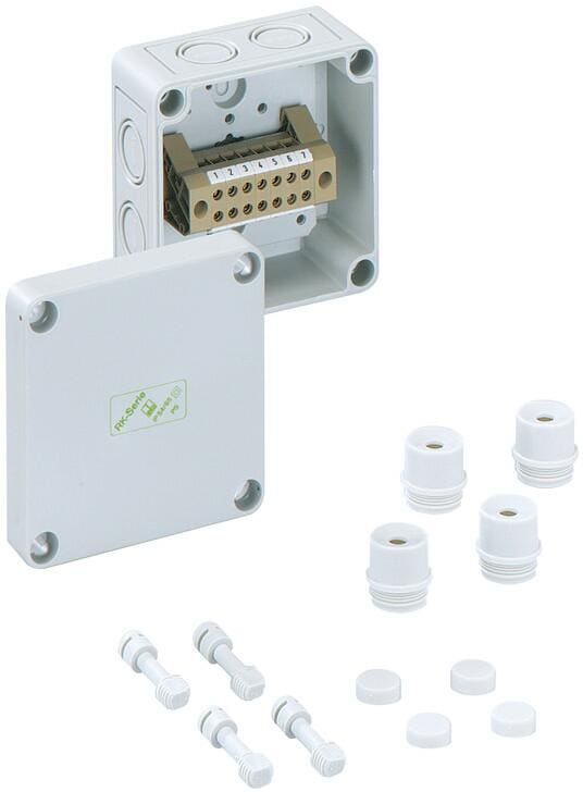 Spelsberg RKK 4/08-8x4qmm Reihenklemmengehäuse, IP54, 94 x 94 x 57 mm (60640401)