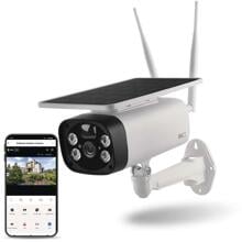EMOS H4056 GoSmart Outdoor IP-Kamera, Solarpanel, WiFi, IP-600 EYE, batteriebetrieben, weiß (3024040560 )