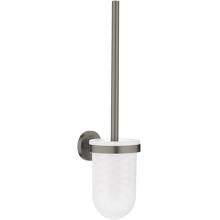 GROHE Essentials Accesoires Toilettenbürstengarnitur, Glas/Metall, hard graphite gebürstet (40374AL1)