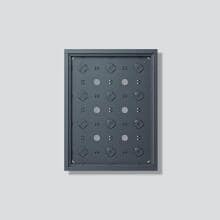 Siedle GA 612-4/3-01 xx Gehäuse-Aufputz für 12 Funktionsmodule, Aluminium-Strangpressprofil, integrierbare Diebstahlsicherung, 332 x 432 x 36,5 mm