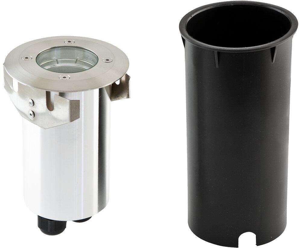 EVN FAUNA Bodeneinbau, rund, IP66, GZ10, max. 35W, 230V, EDS / Alu (673210)