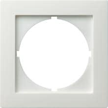 Zwischenplatte mit rundem Ausschnitt für Geräte mit Abdeckung (50 x 50 mm), S-Color, Reinweiß, Gira 028140