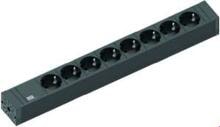 Bachmann 420.0019 Steckdosenleiste 8fach ConnectLine, schwarz
