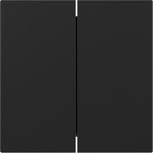 Gira 3495005 Wippe gerade stehend, 2fach, System 55, schwarz matt (lackiert)