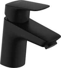 hansgrohe Logis Einhebel-Waschtischarmatur 70 ohne Ablaufgarnitur, Messing, 5 l/min, Mattschwarz (71071670)