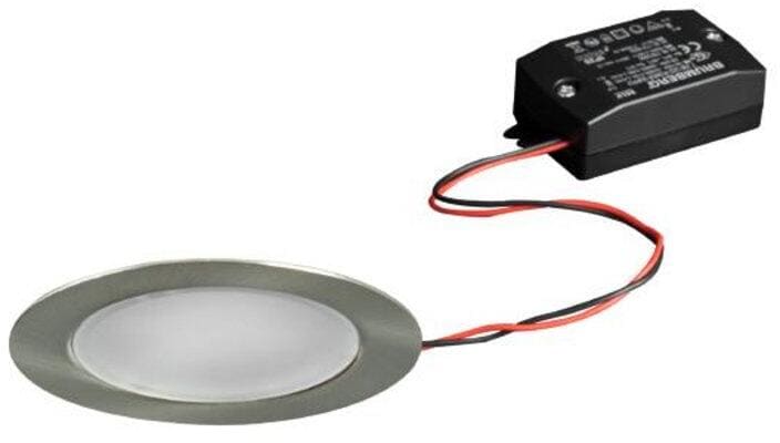 Brumberg BB17 LED-Einbaudownlightset schaltbar, 3W, 260lm, 3000K, nickel (38370153)