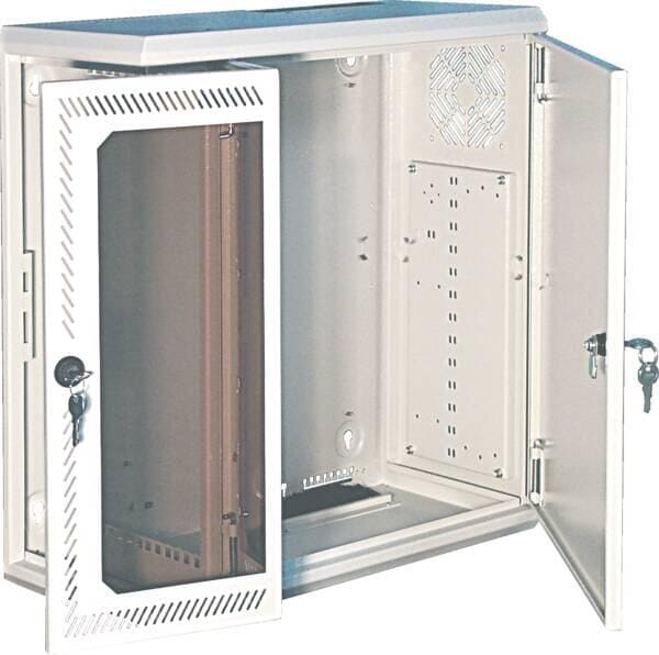 Schweitzer MF10 06100 MultiFix Wandgehäuse, 6 HE, 525x555x333 mm, lichtgrau (MF1006100)