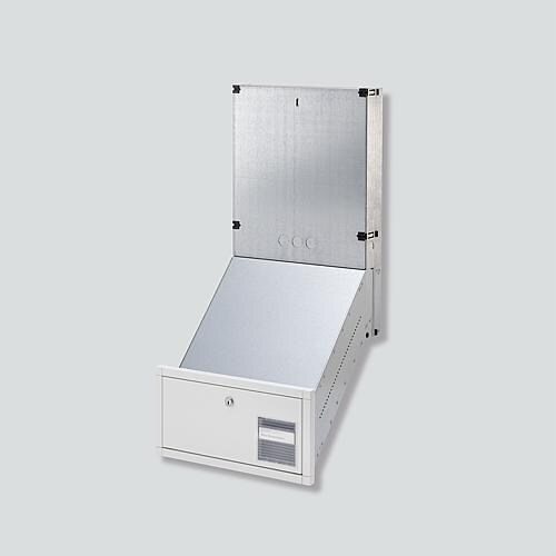 Siedle GU CL BD2V130 01 B-0 Durchwurfbriefkasten für Mauereinbau Classic, Gehäuse, Stahlblech verzinkt (210007741-00)