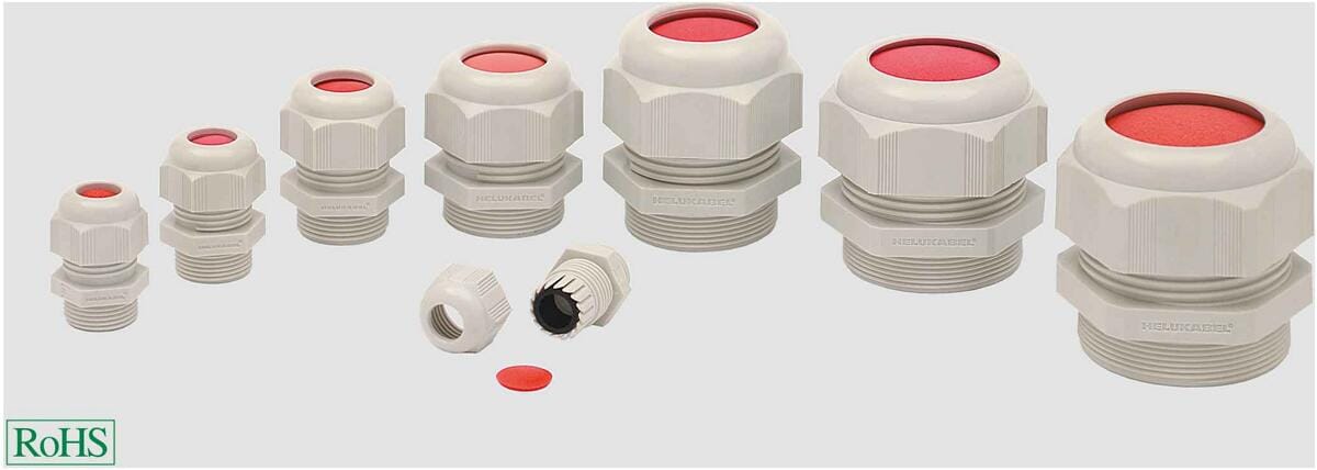 HELUKABEL HELUTOP M20 x 1,5 Kabelverschraubung, grau (94532)