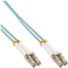 InLine® LWL Duplex Kabel, LC/LC, 50/125µm, OM3, 0,5m (88544O)