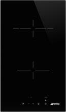 Smeg SE232TD1 Glaskeramikkochfeld, 30 cm breit, Glaskeramik, C-Schliff, Timer, schwarz