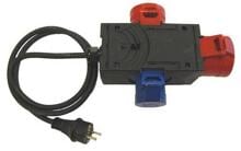 HT Instruments CEE Adapter 16/32A für 3-phasige Prüflinge, schwarz (2002110)