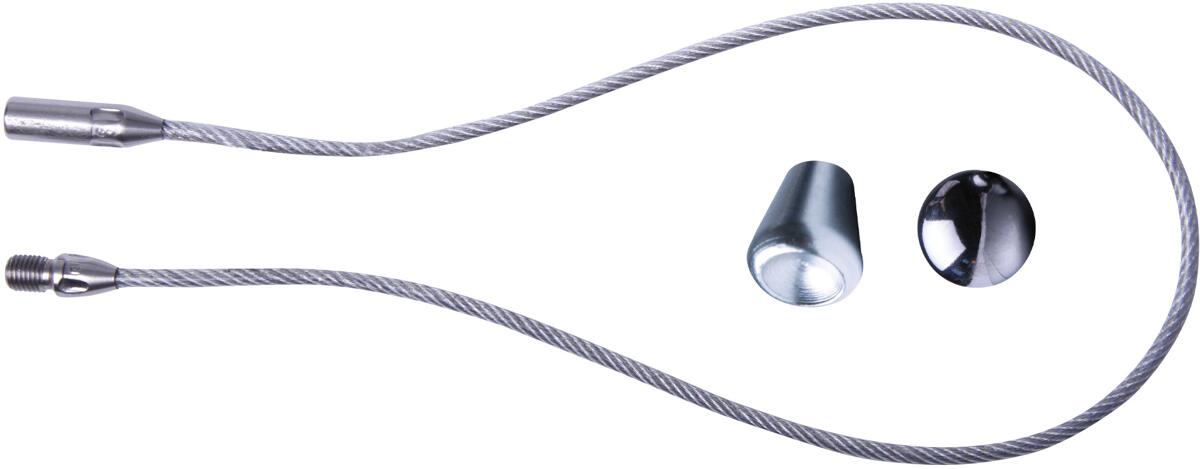 Runpotec RUNPOSTICKS Zugseil, 0,5 m, Edelstahl (20455)