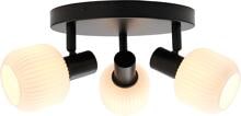 Nordlux Milford Mini 3-Rondel Deckenleuchte, E14, IP20, 220-240V, schwarz (2412606003)