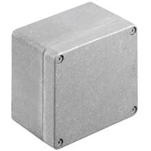 Weidmüller KLIPPON K41 Aluminium-Leergehäuse, 120 x 122 x 81 mm, AlSi12, unbehandelt, silber (1565270000)