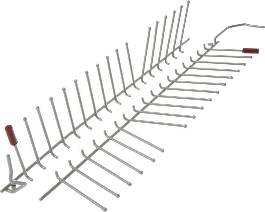 Bosch Siemens 12035986 Klappstachel, Set für Unterkorb, vorne, silber (2x Klappstacheln)