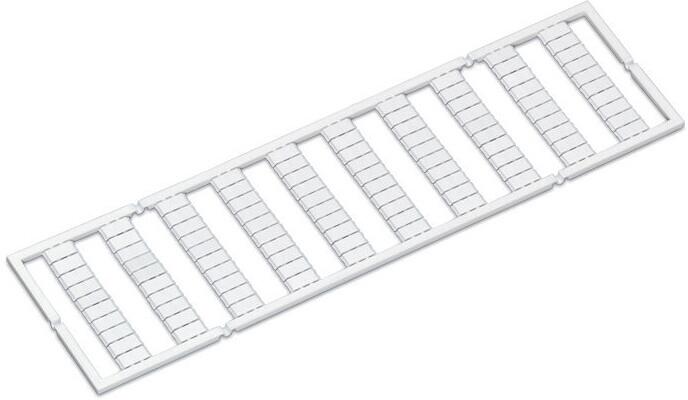 Wago 793-604 WMB-Beschriftungskarte, als Karte, bedruckt, 21 ... 30 (10x), nicht dehnbar, Aufdruck senkrecht, aufrastbar, weiß
