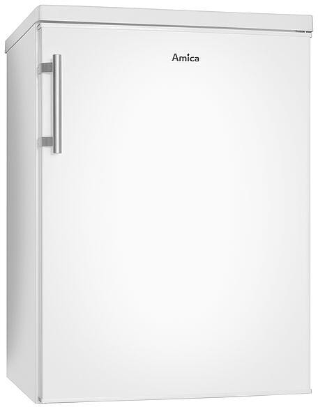 Amica KS 15915 W Standkühlschrank, 60 cm breit, 136 L, Automatische Abtauung, LED-Beleuchtung, Gefrierfach, weiß