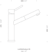 Schock Altos W Einhebelmischer, Vor-Fenster-Armatur, ausziehbarer Auslauf, Hochdruckarmatur, Edelstahl massiv (529125EDM)