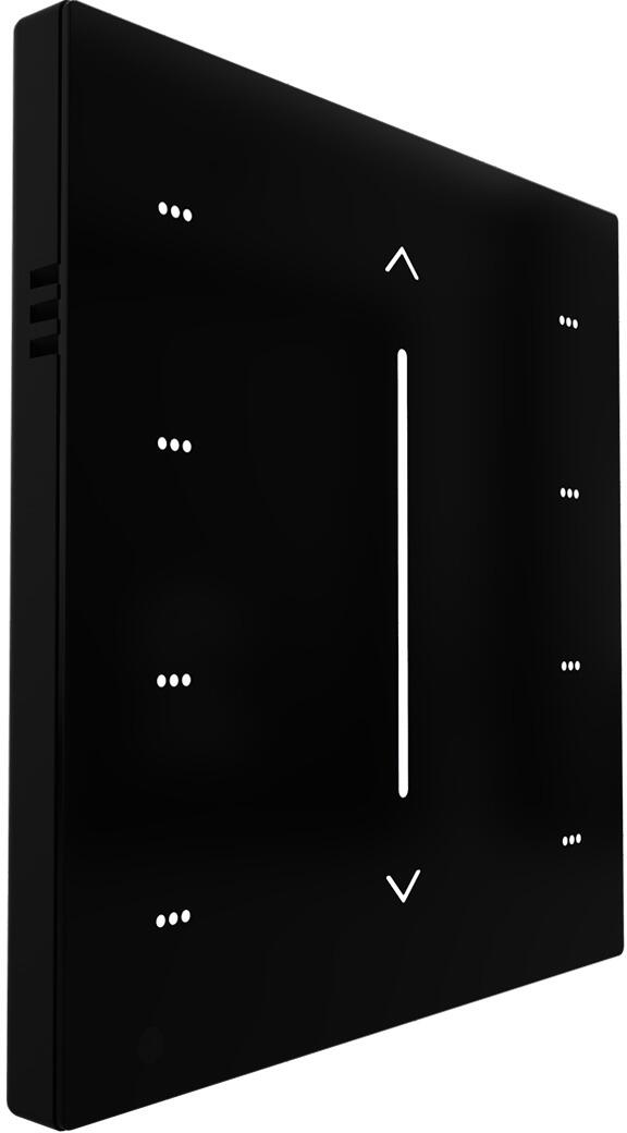 Interra iX2 - 2" Touchpanel, KNX, Wandmontage, 2-4-8 Tasten, Slider, AQI, schwarz (ITR332-2801)
