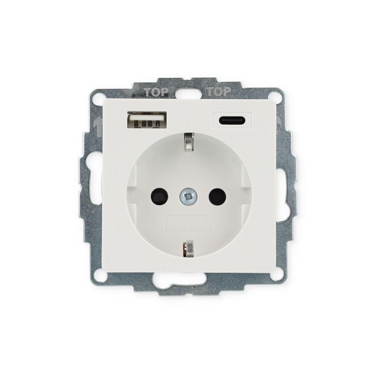 2USB InCharge Pro SI Steckdose – Mit Schnellladefunktion (15W, 3A), Kompatibel Mit Busch-Jäger Reflex SI