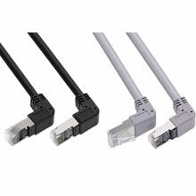 InLine Patchkabel oben/unten gewinkelt, S/FTP (PiMf), Cat.6, PVC